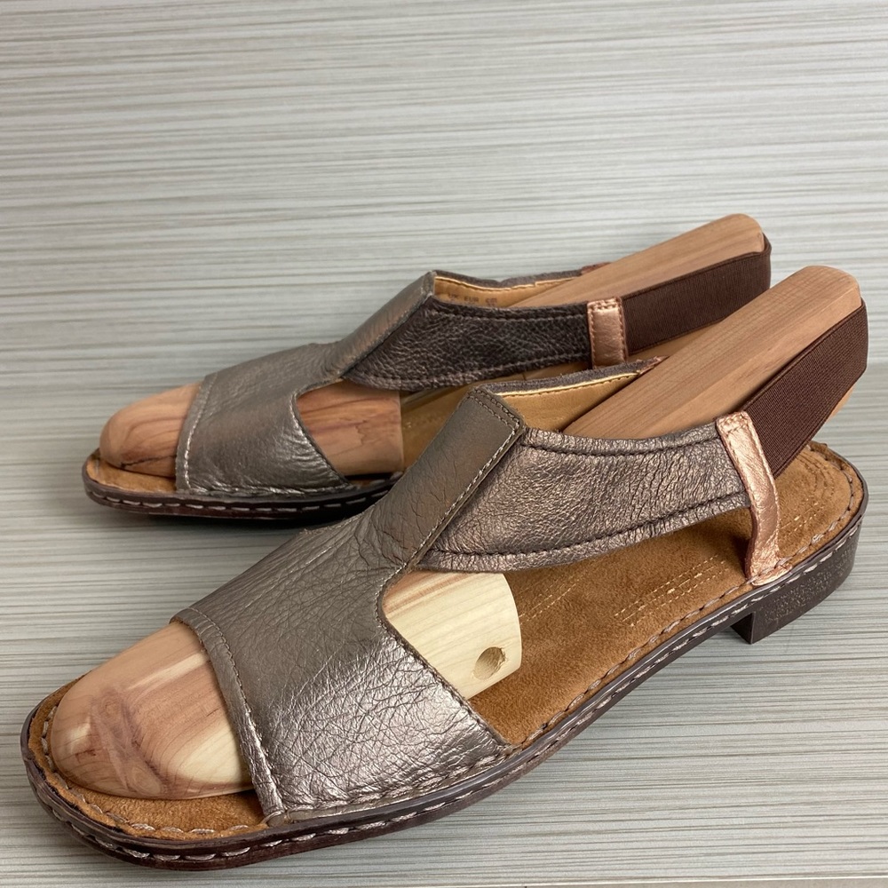 Naturalizer N5 Ringo Comfort Sandal Metallic Leather 11M